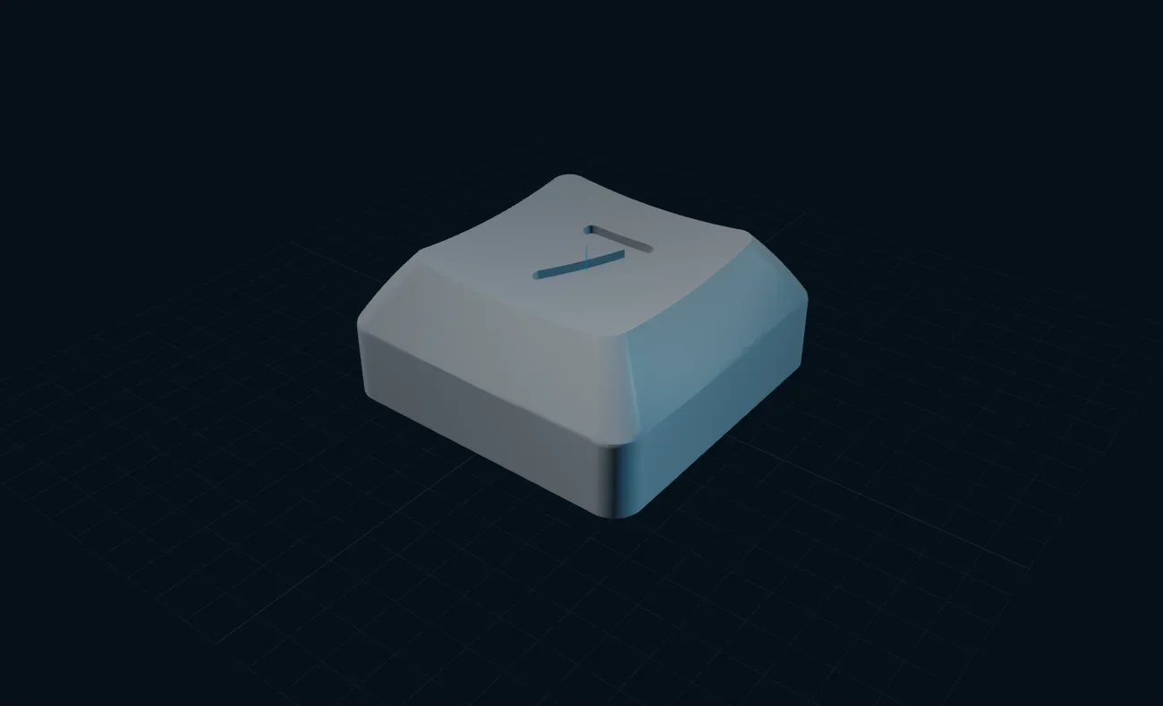 Keyboard Maker interface with a generated keycap preview.